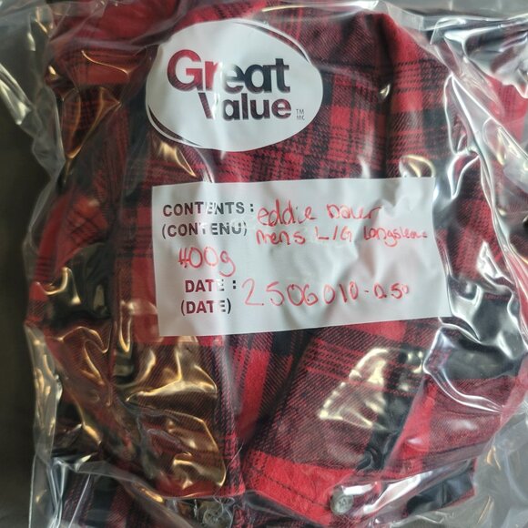 Eddie Bauer Shirt Mens L Red Plaid Button Up Cotton Camping Outdoor Casual Top - Picture 11 of 11